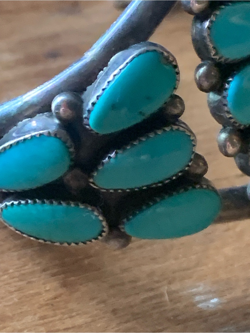 Beautiful Alice Quam Turquoise Cluster Cuff RARE - Picture 11 of 13